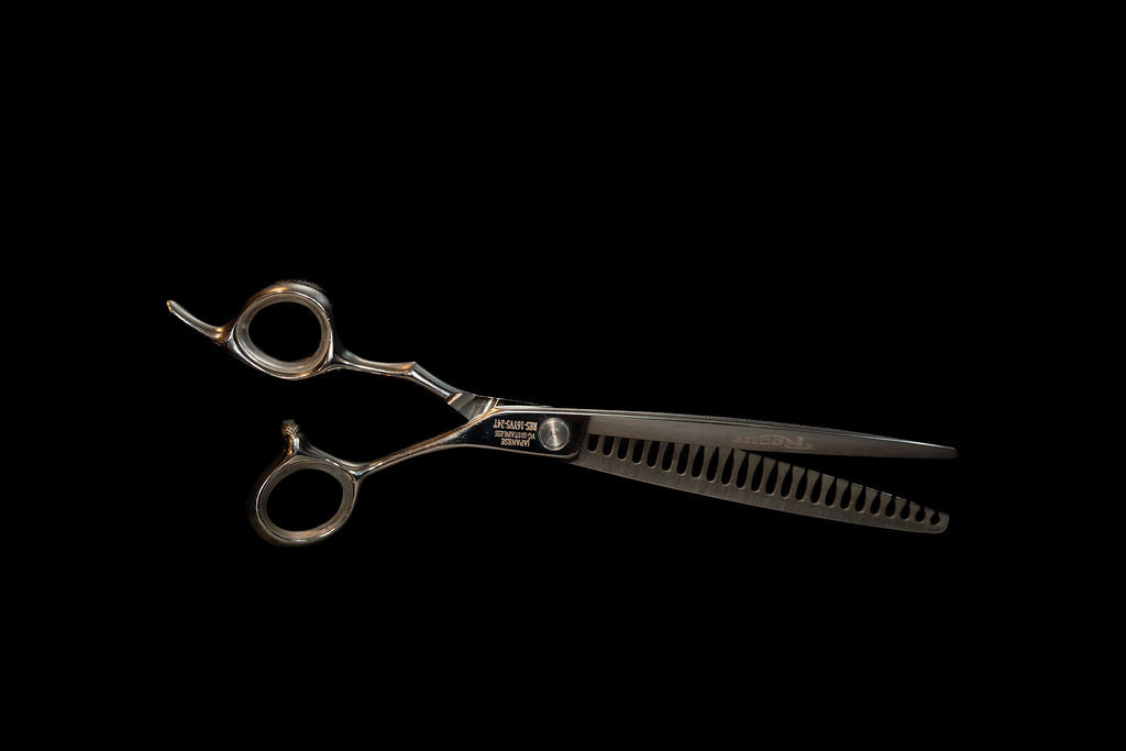 7" NPK15 Slider Ball Bearing 24 Tooth Chunker Texturizing Pet Grooming Shear