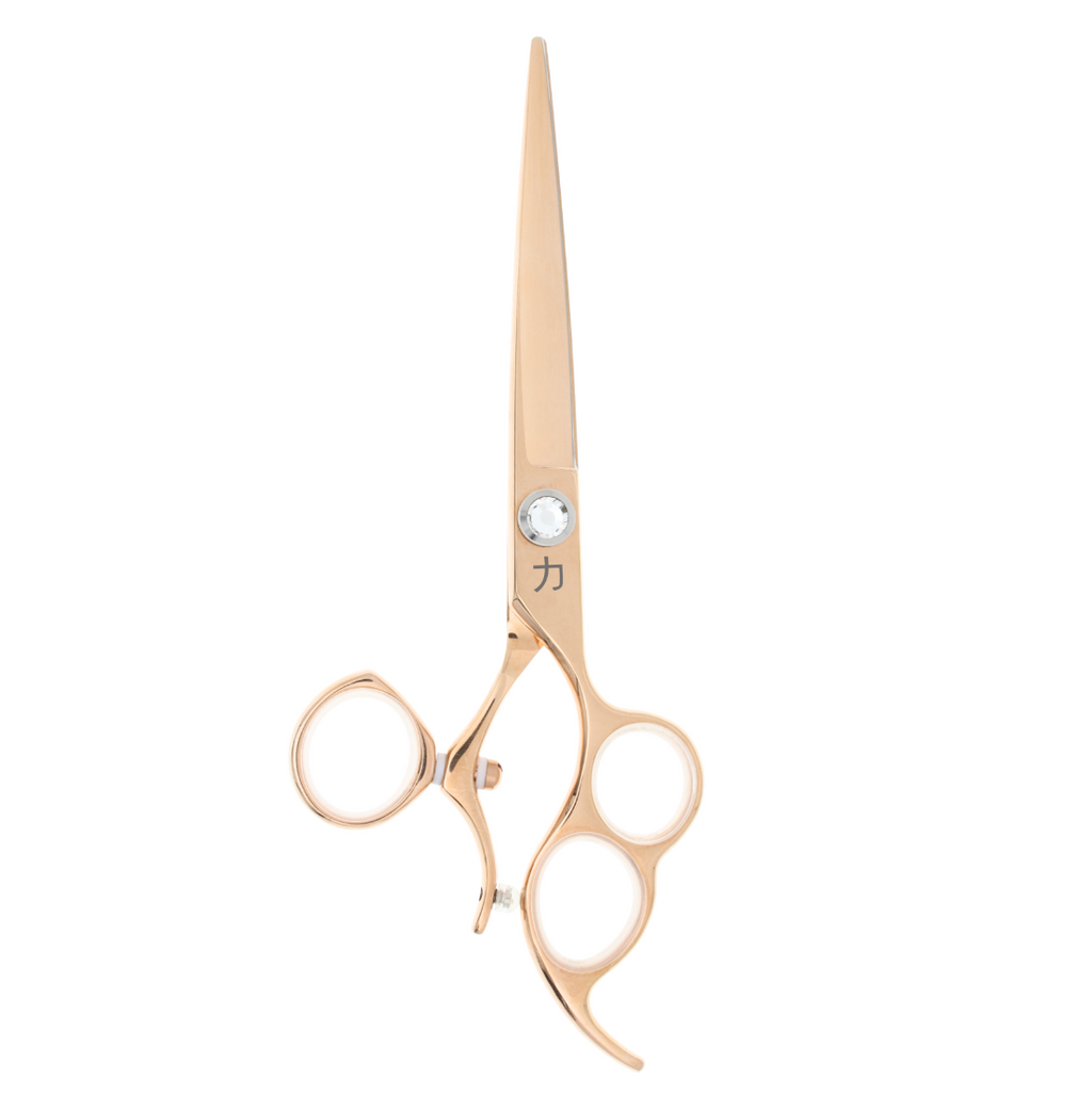 Trifecta 3 Hole Rose Gold Swivel Beauty Shears