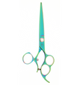 Trifecta 3 Hole Mermaid Green Swivel Beauty Shears