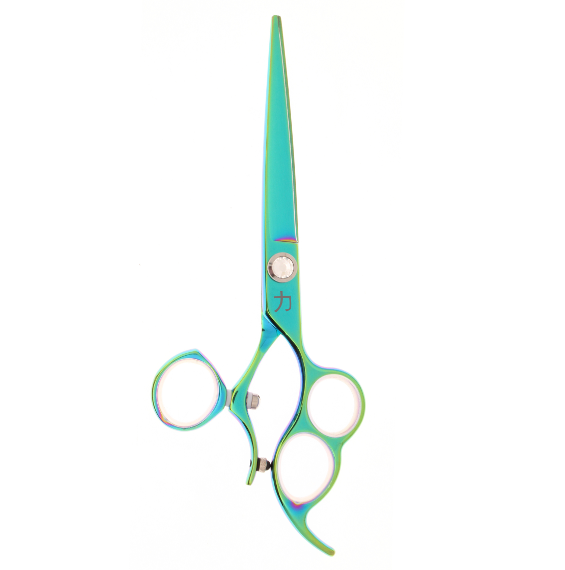 Trifecta 3 Hole Mermaid Green Swivel Beauty Shears