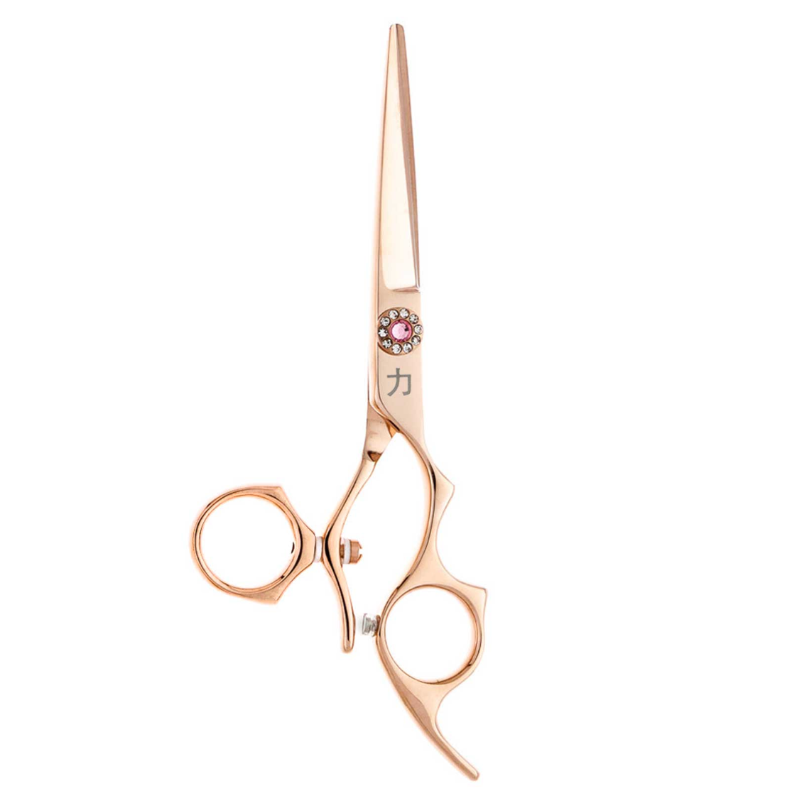Rose Gold Swivel Foxtail Comfort Grip Beauty Shear